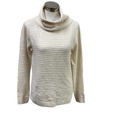 Dorothy Perkins Womens  Size 6 Turtleneck Jumper Off White 