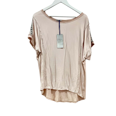 Made In Italy Salina Blush Top-glitter star detail Size 12/14