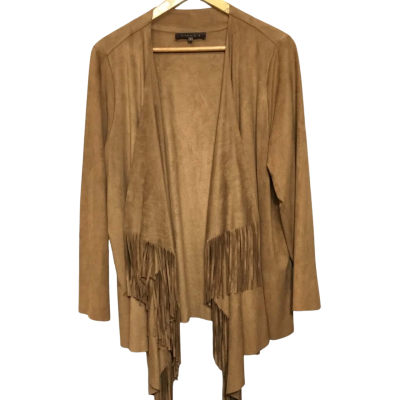 Maggie T Women's  Size 1 Brown Open Jacket 