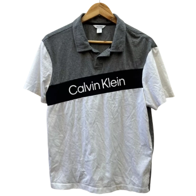 Calvin Klein Mens Size M Polo Shirt  