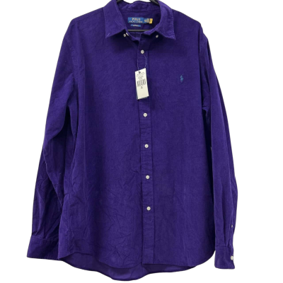 POLO RALPH LAUREN PURPLE CORD SHIRT. BRAND NEW. SIZE XXL