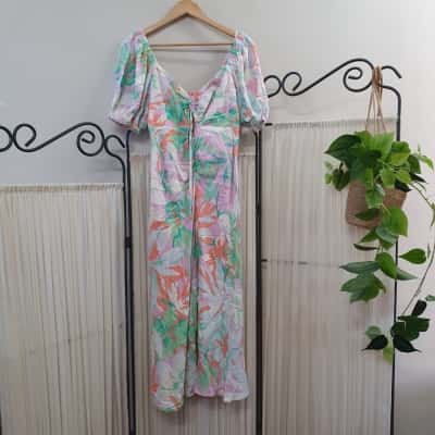 Minkpink Women's Size S Floral Short Sleeve Dress - New With Tags