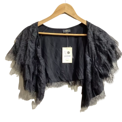 Vallen Womens  Size 12 Cropped Shrug Black  