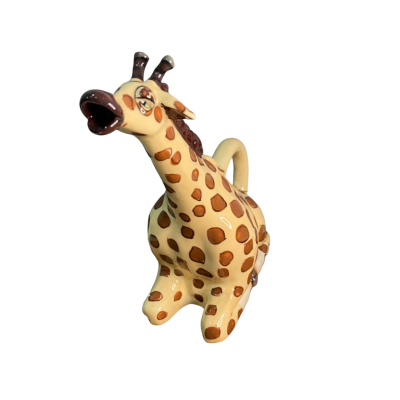 Blue Sky Clay works Ceramic Giraffe Teapot 