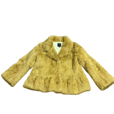 LEEGA - BANY & Co  Size S Mink Fur Coat Yellow 