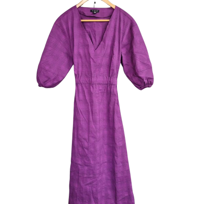  Womens  Size 10 Casual Dress / Maxi Dress / Short Sleeve Dress  / Work Dress Purple 