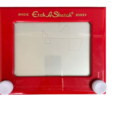 Vintage Magic Etch a Sketch Screen 