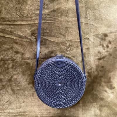 Black Bali Bag 17cm Diameter 