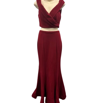 Bariano Womens  Size 8 Maroon Formal Set