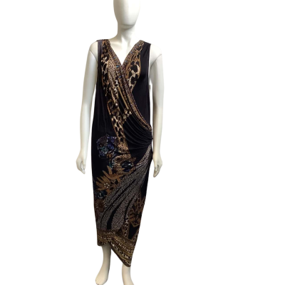 Brand New Camilla Womens  Size XL `Lady Stardust’ Sleeveless Sequins Dress Black Mix