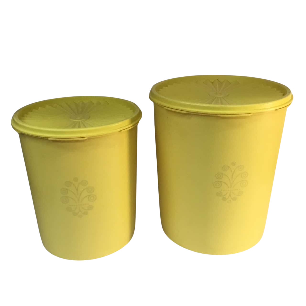Vintage Tupperware Canisters Yellow (s)