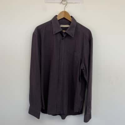 R.M. Williams Purple Checked Long SLeeve Shirt  Size XXL 
