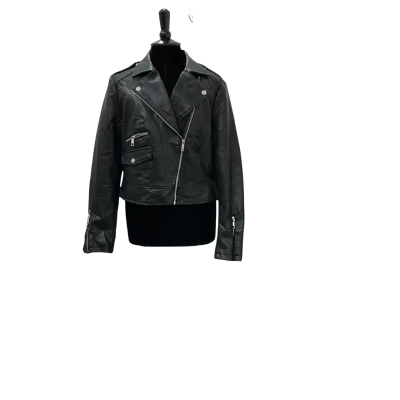 Cotton On Womens  Size 10 Biker Jacket Black  