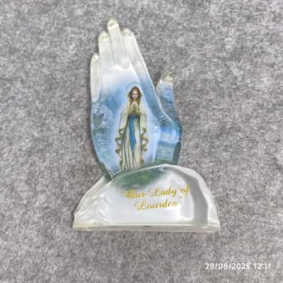 Our Lady of Lourdes Figurine Statue Religious by Hector Garrido 
