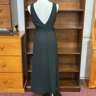 Veronika Maine Womens  Size 10 Wrap Dress Black  