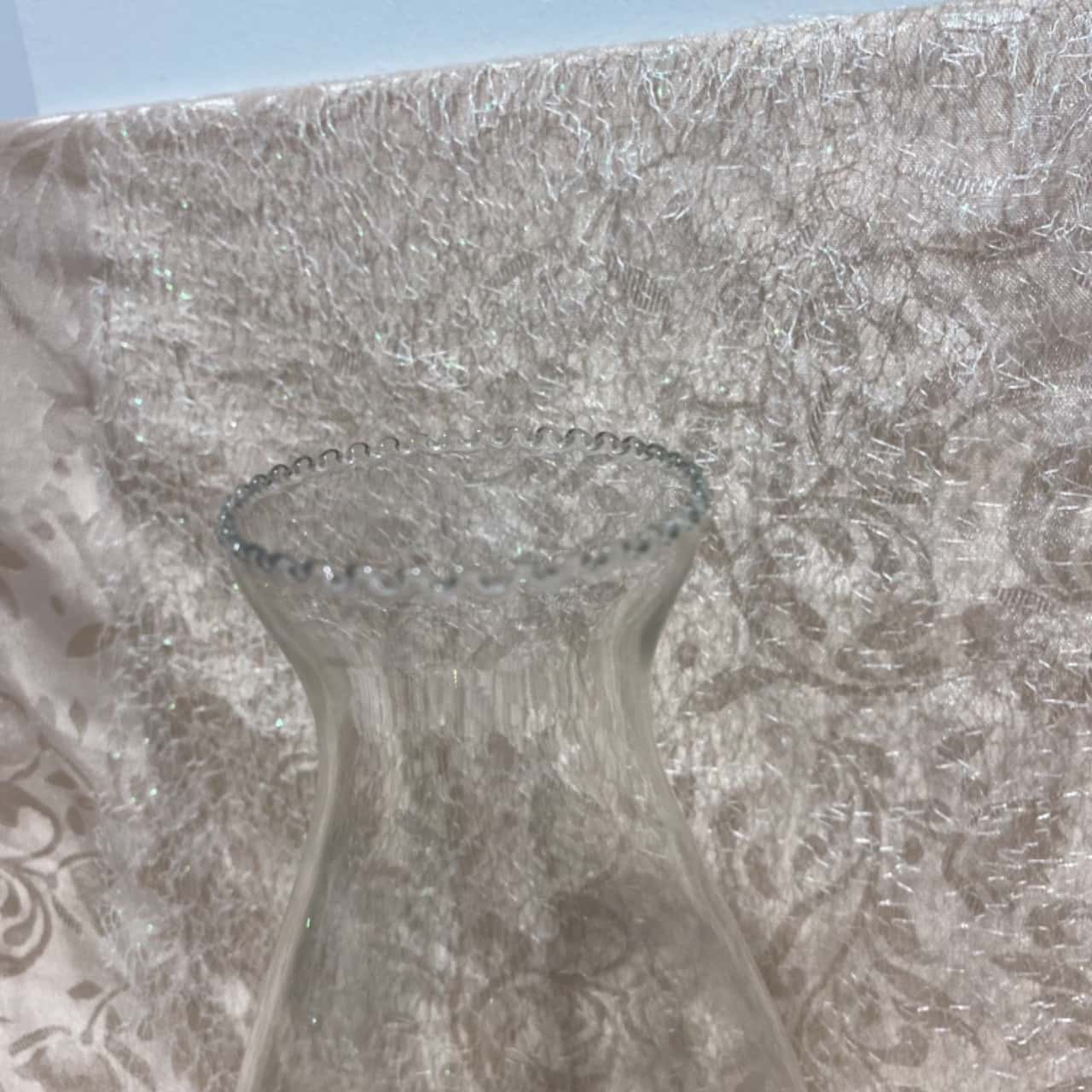 IVV Mouth Blown Glass Art Vase Bark Textured Italy Selezione