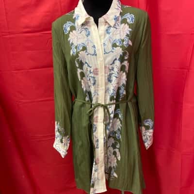 Dotti Womens  Size 16 Floral / Green Dress