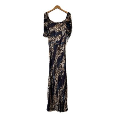 Little Joe Woman by Gail Elliot Womens dress Size L Animal print / Black  / Blue 