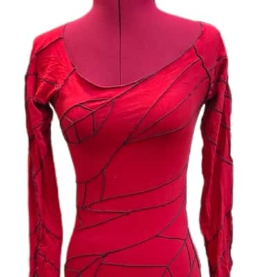 Fairy Floss Byron Bay  Womens  Size M Long Sleeve Shirt Red 