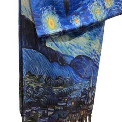  Womens Winter Scarf Size One Size Blue / Pattern 