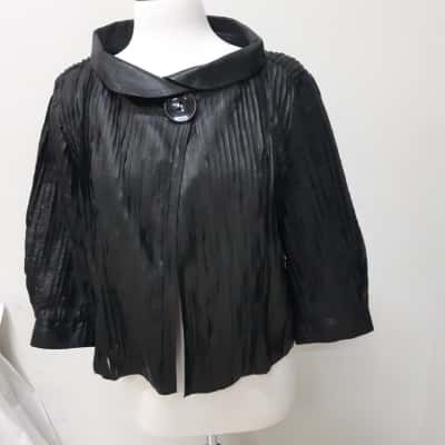 Koc Leather Strip Jacket