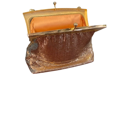 Glomesh Womens Evening Bag Gold tone