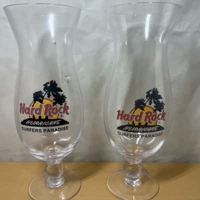 Hard Rock Cafe Surfers Paradise Hurricane Glasses 
