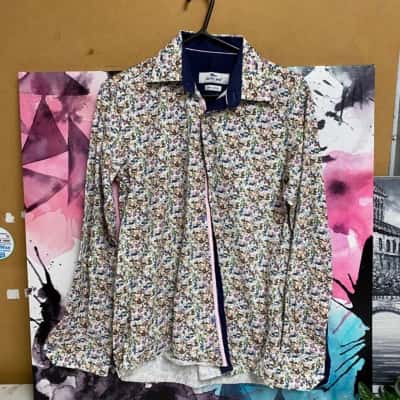 Mens Claudio Lugli Couture Size S/37-38 Long Sleeve Shirt