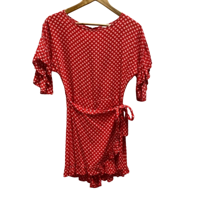 Seed Womens Red & White Short Jumpsuit Size 6