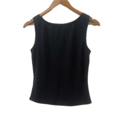 Alicia Hollen Womens Size 10 Singlet Top Navy Blue 