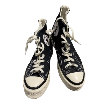 Converse Mens  Size 8 Ankle Sneakers Black  / White NWOT