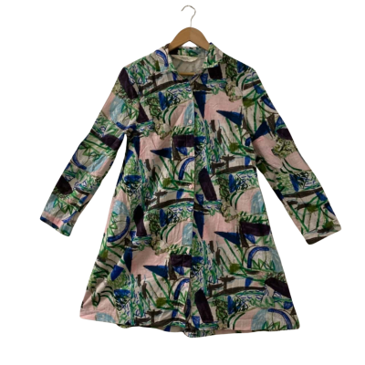 Gorman x Spencer Shakespeare Organic Cotton Women's Size 8 Winter Garden Shirt Dress