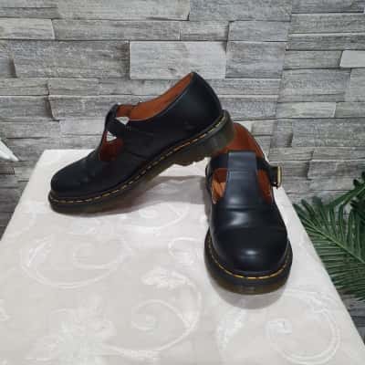 Dr Martens t-bar mary janes Womens  Size 8 uk Flats Black  / Yellow 