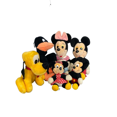 Vintage Disney - Warner Bros. Plush Toy Bundle 