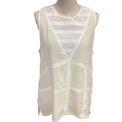 Lee Mathews Womens  Size 4 Beige With Lace