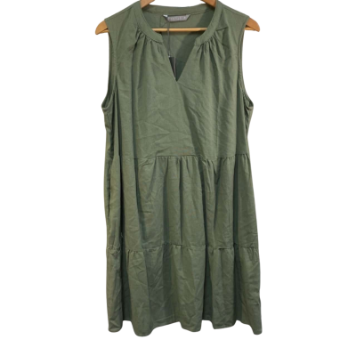 Katies Womens  Size 14 Sleeveless Dress  Khaki 