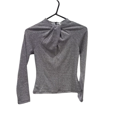 Wayne Cooper Womens  Size XS Silver Long Sleeve Top