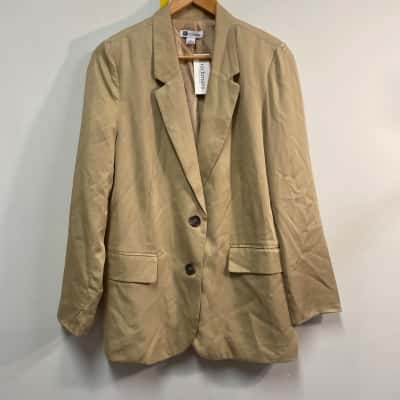 Rockmans Womens  Size 8 Blazer Khaki 