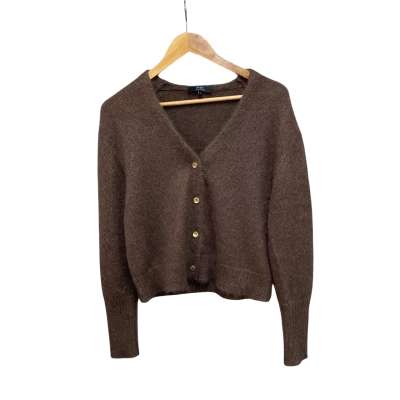 Saba Womens  Size S Cardigan Brown 