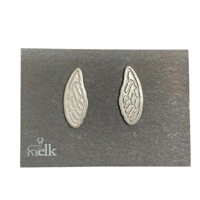 ELK Sterling Silver 925 Angel Wing Stud Earrings