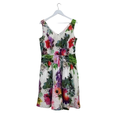 City Chic ‘Succulent Floral Fit & Flare’ Dress Size XS (Approx Au 14) BNWT