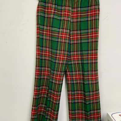 Finlay Unisex  Size S Pants Checked / Green / Red 
