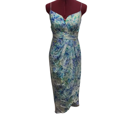 Forever New Womens  Size 8 Party Dress / Shoestring Strap Dress Blue / Floral / White / Yellow 