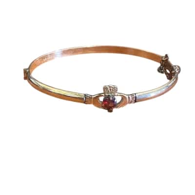 12ct filled claddagh bangle