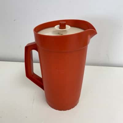 Vintage Tupperware Orange Pitcher