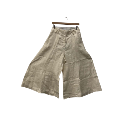 Country Road Womens  Size 12 Wide Leg Linen Pants Cream 
