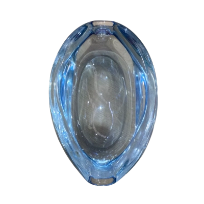 Ice Blue Art Glass Small Bowl 