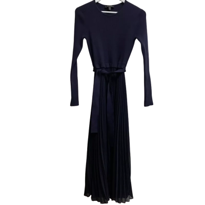 Forever New Womens Size 12 Long Sleeve Dress Navy Blue 