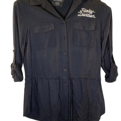Harley Davidson Womens Black Shirt Size XS 