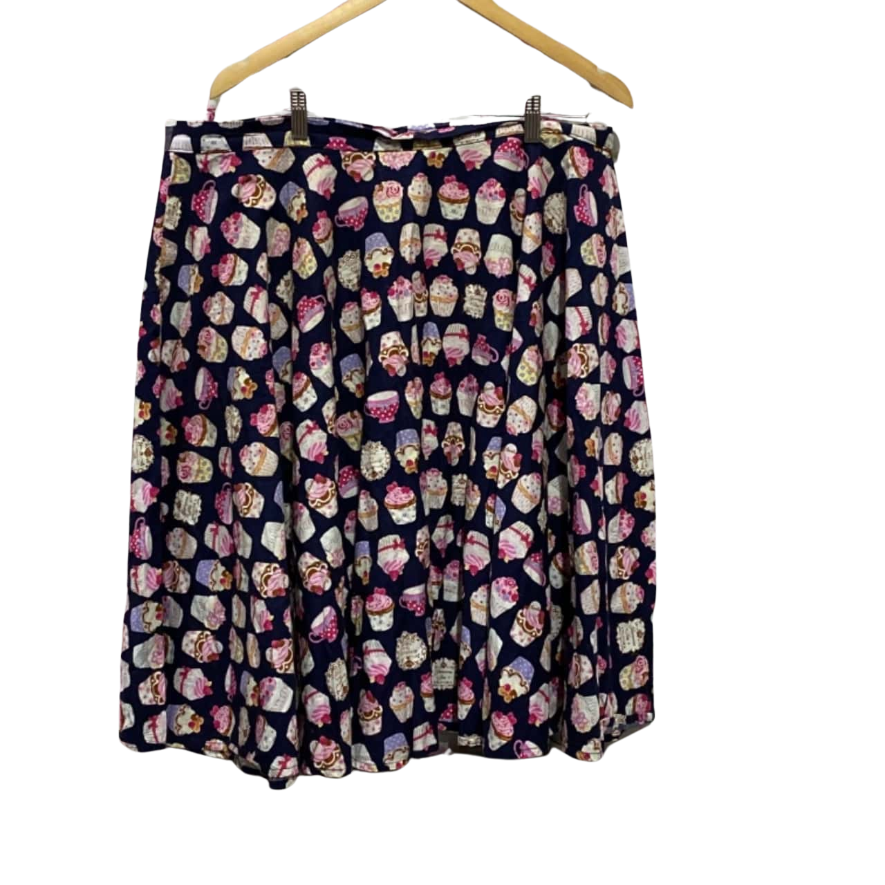 Women s miss elinor 4xl cupcakes print full circle skirt pinup